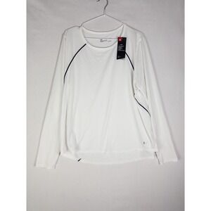 NWT Under Armour Training Top Womens 2XL White Pullover Heatgear Loose